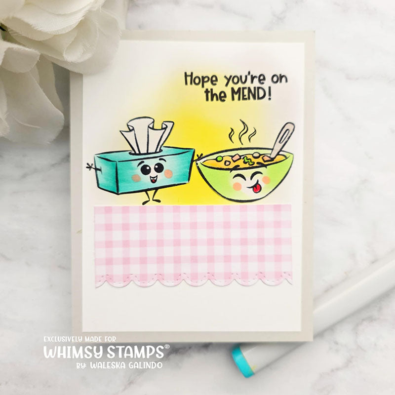 Whimsy Stamps On the Mend Clear Stamps khb149a soup