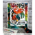 Whimsy Stamps Owl-O-Ween STAMPtember Exclusive Stamps and Dies Cute Halloween Card Owl