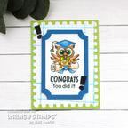 Whimsy Stamps Owl-Ways Reach for the Stars Clear Stamps khb147a congratulations