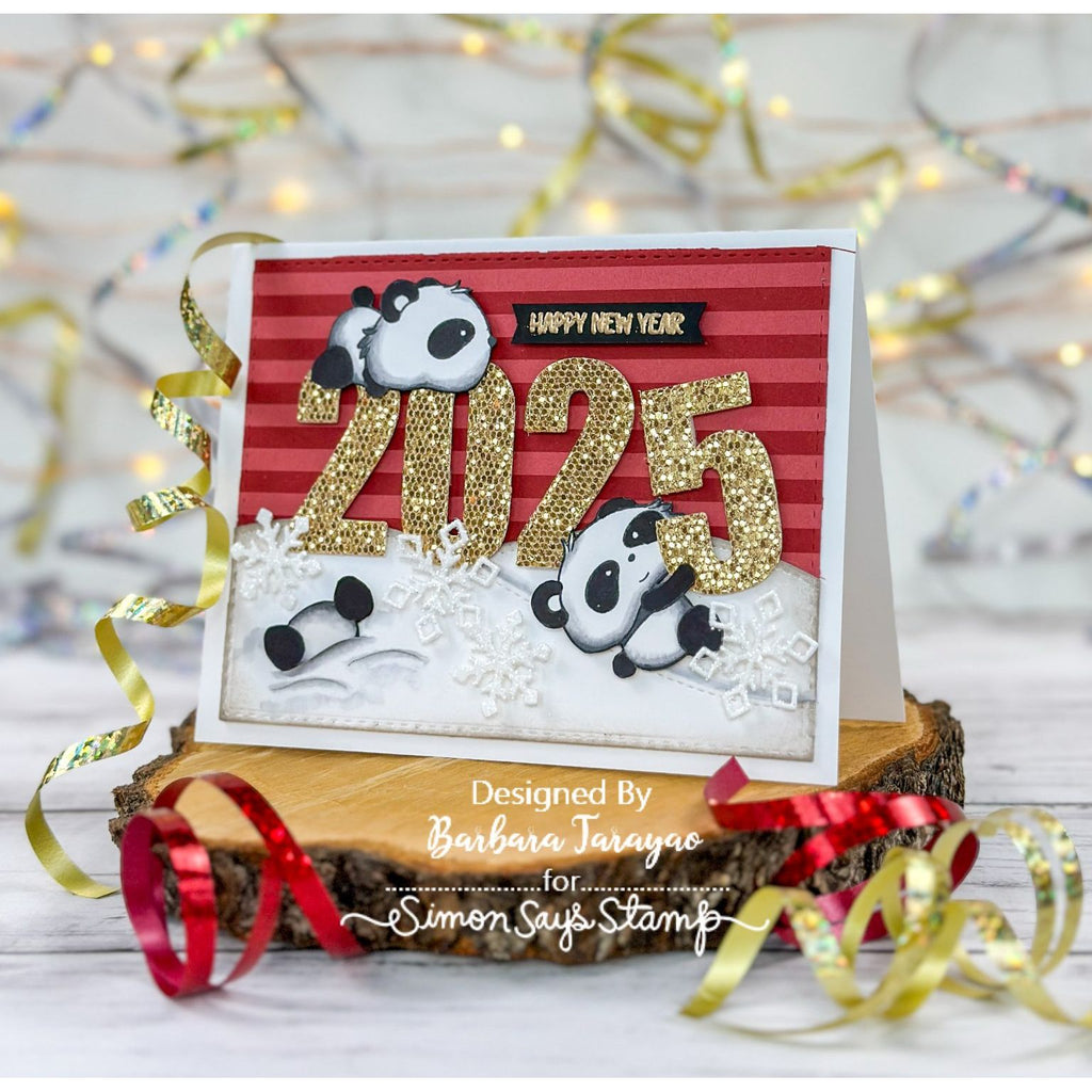 Whimsy Stamps Panda Butt Clear Stamps cwsd238 happy new year | color-code:ALT02
