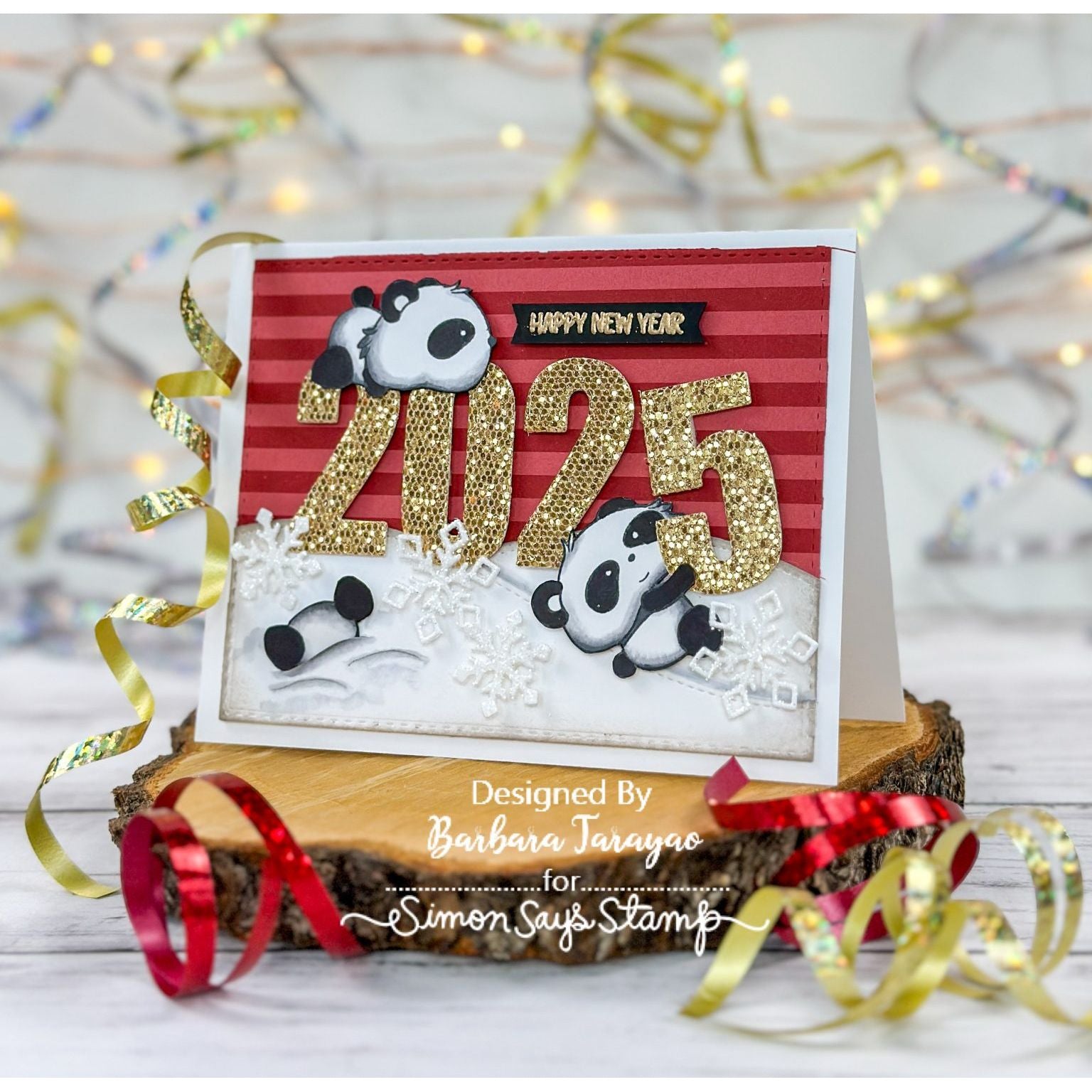 Whimsy Stamps Panda Butt Clear Stamps cwsd238 happy new year | color-code:ALT02