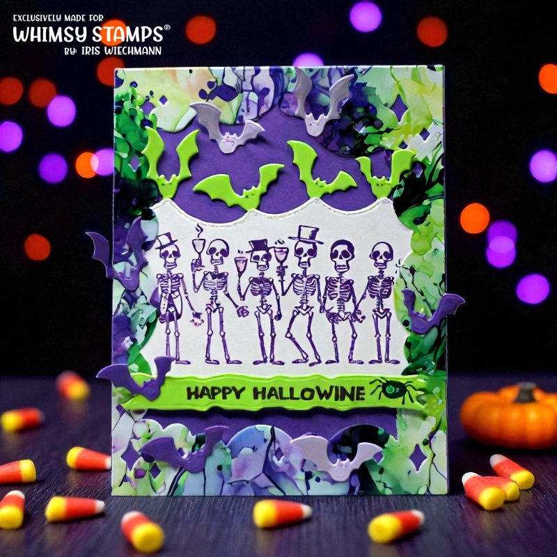 Whimsy Stamps Pick Your Poison Clear Stamps wsd346a bats