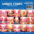 Whimsy Stamps Pink Autumn 6x6 inch Paper Pad wsdp48