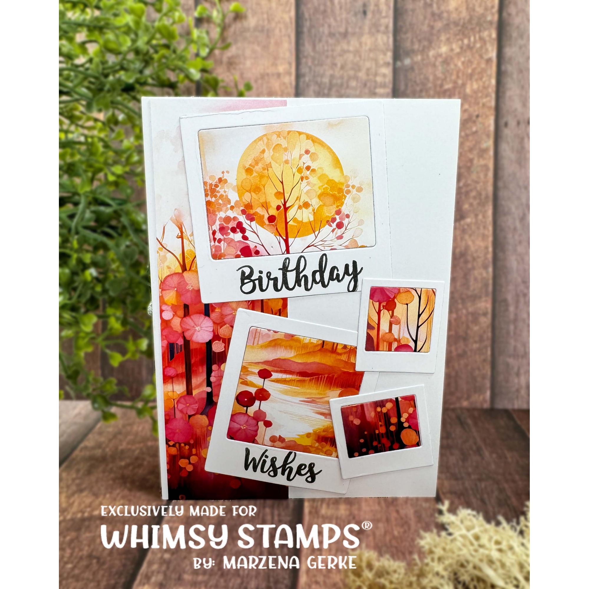 Whimsy Stamps Pink Autumn 6x6 inch Paper Pad wsdp48