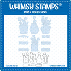 Whimsy Stamps Planted Hearts Layering Stencil and Die Set image 