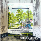 Whimsy Stamps Portrait Frames Dies wsd275a little mouse