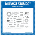 Whimsy Stamps Postage Basics Clear Stamps cwsd486