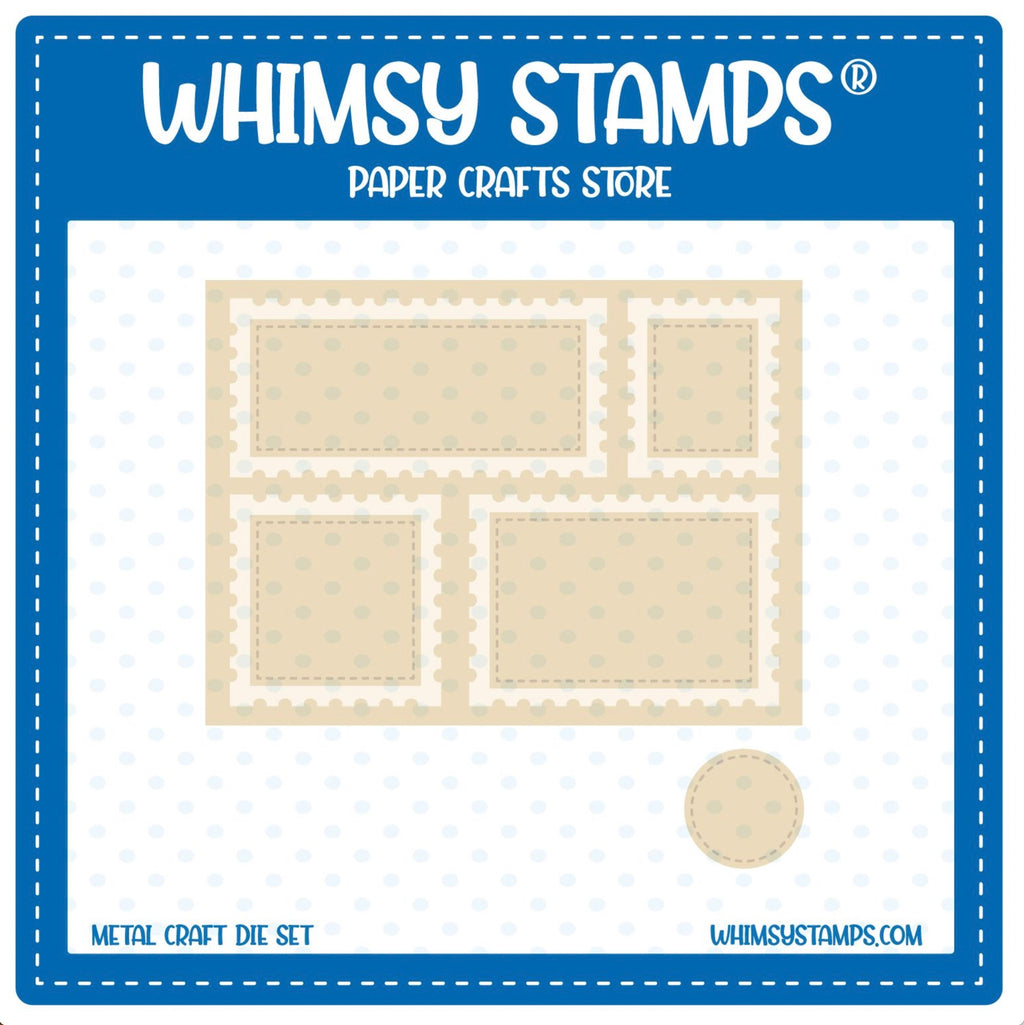 Whimsy Stamps Postage Windows Dies wsd070