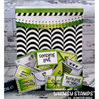 Whimsy Stamps Postal Minis Clear Stamps cwsd293a letters