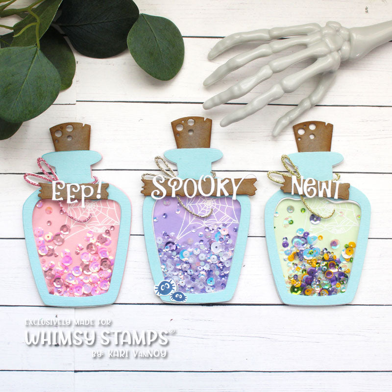 Whimsy Stamps Potion Bottle Dies wsd042 shakers