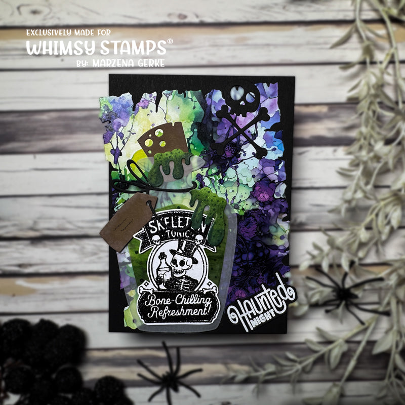 Whimsy Stamps Potion Labels Clear Stamps wsd352a haunted