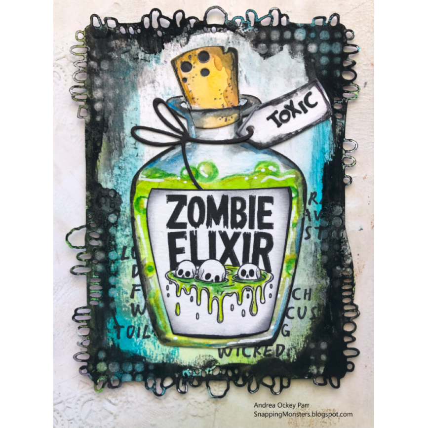 Whimsy Stamps Potion Labels Clear Stamps wsd352a toxic