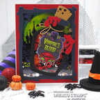 Whimsy Stamps Potion Labels and Potion Bottle Clear Stamp and Die Set blood