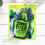 Whimsy Stamps Potion Labels and Potion Bottle Clear Stamp and Die Set zombie