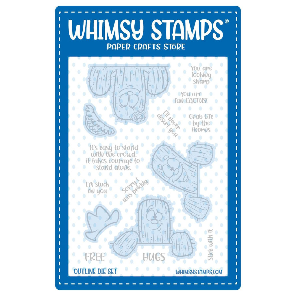 Whimsy Stamps Prickly Friends Clear Stamp and Die Set product image 2