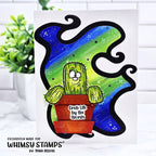 Whimsy Stamps Prickly Friends Clear Stamp and Die Set thorns