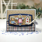 Whimsy Stamps Prim Little Things Clear Stamp and Die Set doll