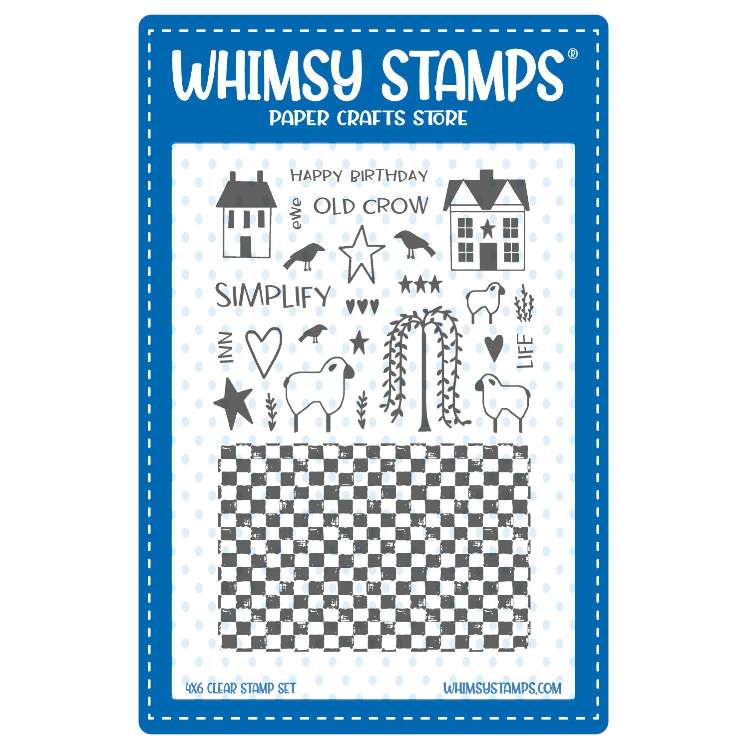 Whimsy Stamps Prim Simplify Clear Stamps cwsd210b