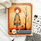 Whimsy Stamps Primitive Gratitude Quick Card Fronts wsqcf-22 autumn