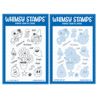 Whimsy Stamps Primitive Halloween Clear Stamp and Die Set