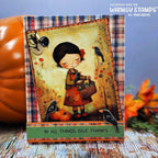 Whimsy Stamps Primitive Homespun 6x6 inch Paper Pad wsdp51 crows
