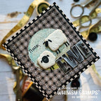 Whimsy Stamps Primitive Sheep Dies wsd001