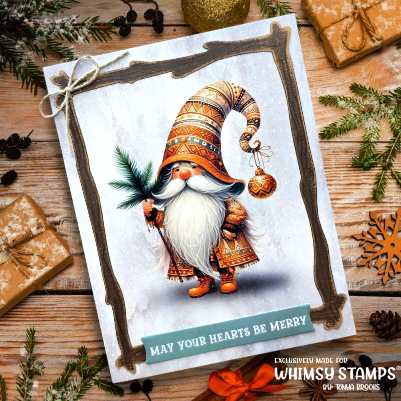 Whimsy Stamps Quick Strips 3 Dies wsd051 be merry