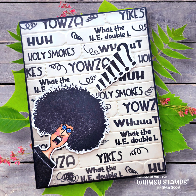 Whimsy Stamps Quick Strips 4 Dies wsd159ay yowza