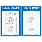 Whimsy Stamps Rainbow Angel Clear Stamp and Mask Set