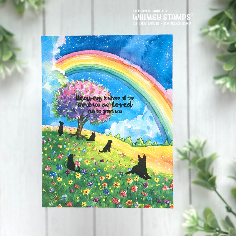 Whimsy Stamps Rainbow Bridge 6x6 inch Paper Pack wsdp01a dogs