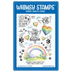 Whimsy Stamps Rainbow Bridge Cat Rub Ons wsro-04