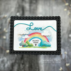 Whimsy Stamps Rainbow Bridge Dog Rub Ons wsro-03 love