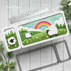 Whimsy Stamps Rainbow Landscape Layering Stencils wss148 sheep in a field