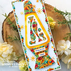Whimsy Stamps Retro Vibes Slimline Paper Pack wsdps04a flowers