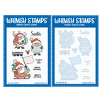 Whimsy Stamps Santa Comes to Town Clear Stamp and Die Set
