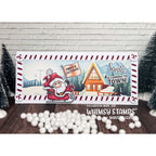 Whimsy Stamps Santa Comes to Town Clear Stamps khb187a sleigh