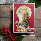 Whimsy Stamps Santa's Elves Clear Stamps khb150a christmas