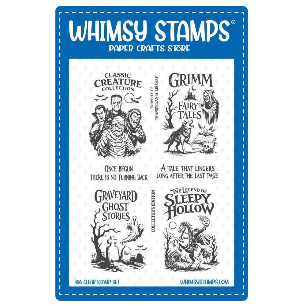 Whimsy Stamps Scary Stories Clear Stamps cwsd479a
