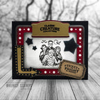 Whimsy Stamps Scary Stories Clear Stamps cwsd479a monster movie card