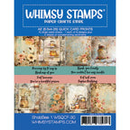 Whimsy Stamps ShabBee 1 Quick Card Fronts wsqcf-30