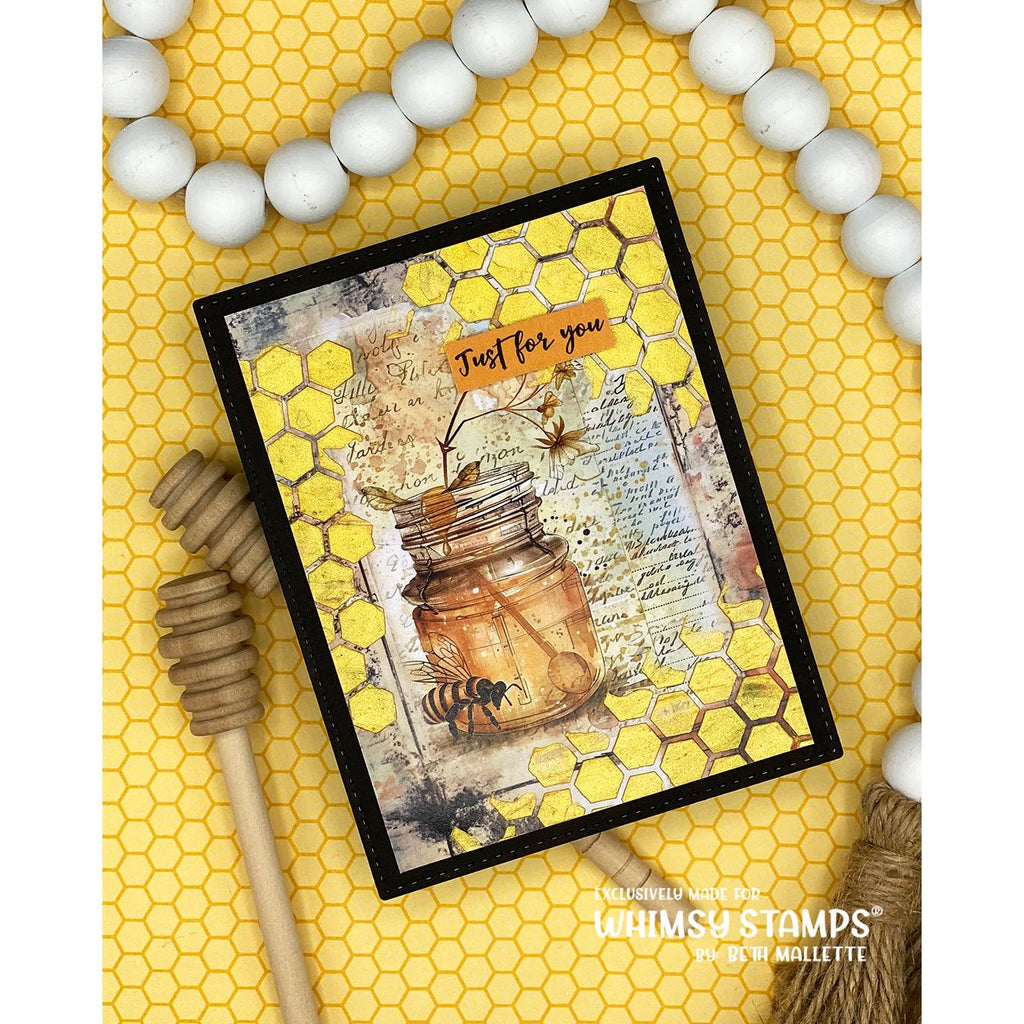 Whimsy Stamps ShabBee 1 Quick Card Fronts wsqcf-30 honey