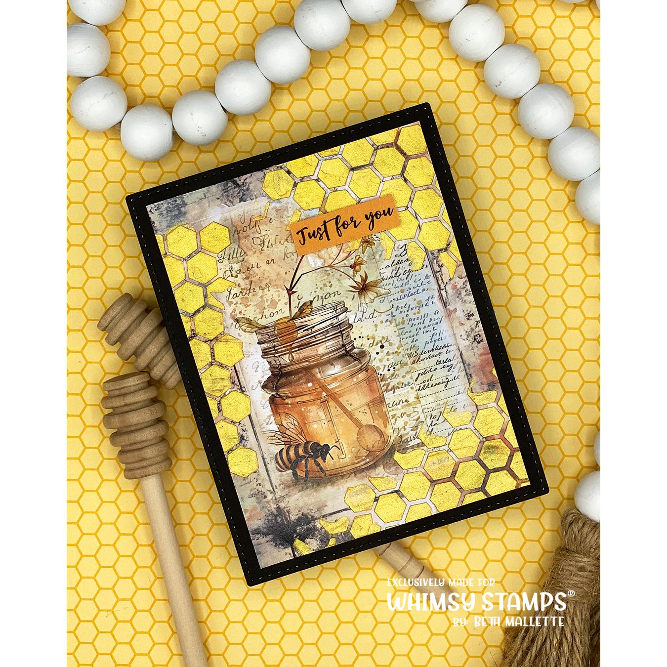Whimsy Stamps ShabBee 1 Quick Card Fronts wsqcf-30 honey