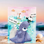 Whimsy Stamps Shark Snacks Dies wsd021 boat