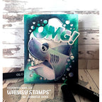Whimsy Stamps Shark Snacks Dies wsd021 bubbles