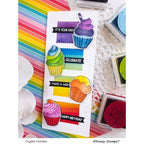 Whimsy Stamps Simple Sentiment Strips Clear Stamps cupcakes