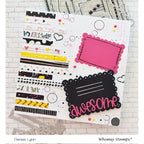 Whimsy Stamps Simple Sentiment Strips Dies wsd358a awesome