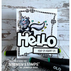 Whimsy Stamps Skunks Happy Day Clear Stamps dp1000a hello