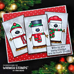 Whimsy Stamps Smores Clear Stamp and Die Set polka dots
