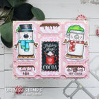 Whimsy Stamps Smores Clear Stamps cwsd373a cocoa