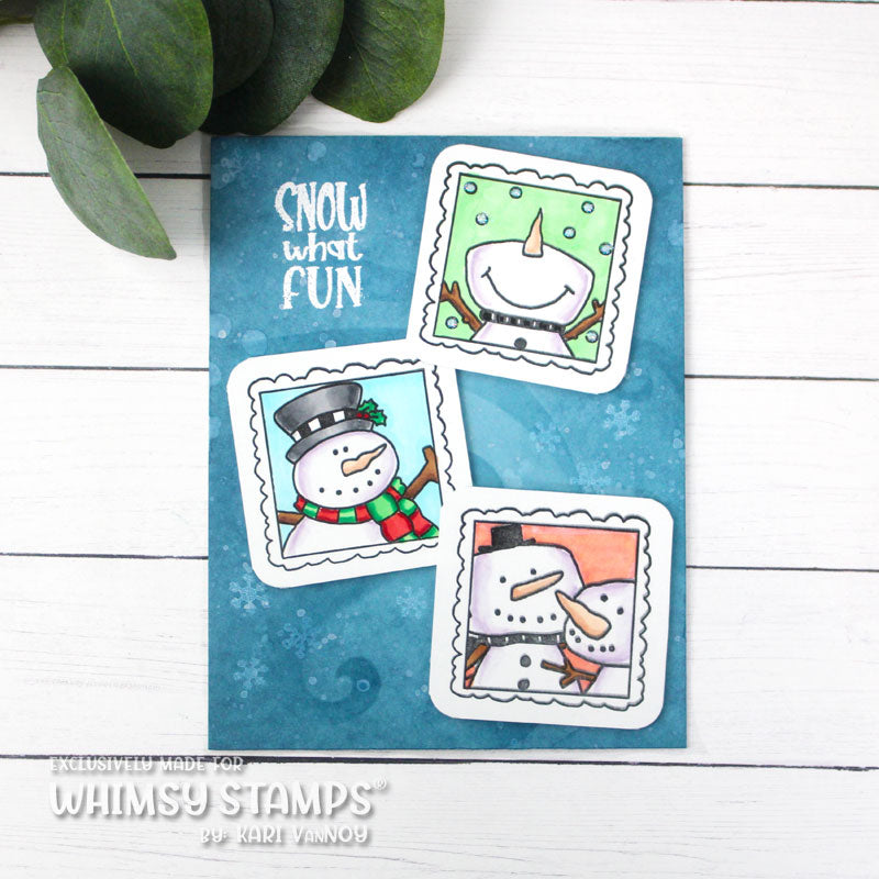 Whimsy Stamps Snowman Smiles Clear Stamps cwsd243a pictures